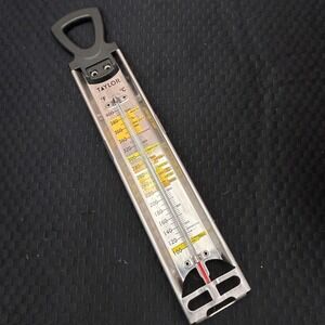 Taylor Stainless Steel Candy and Deep Fry Thermometer 100-400F with Pan Clip‎